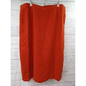 Milano Skirt Womens Black Knit Knee Length Pullover Designer Pencil Sz 22W NWT